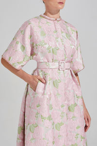 HerTrove-Printed brocade dress 