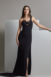 Her Trove-Bow bodice one strap gown