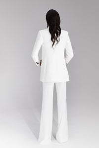 HerTrove-Crepe suit with lace bodysuit