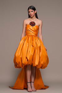 Heart Shape Pleated Dress - HerTrove